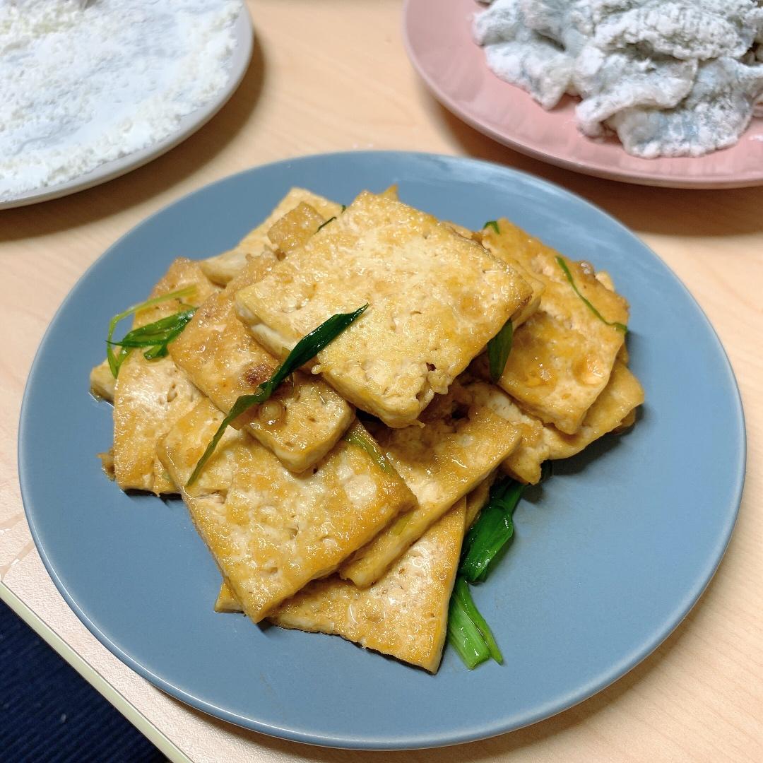 葱烧豆腐
