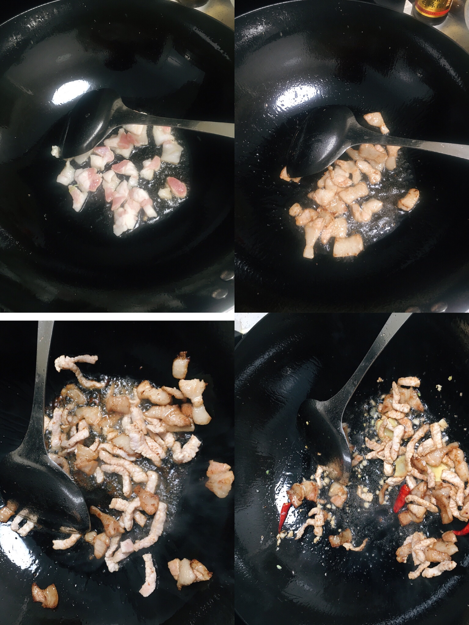 扁豆丝炒肉的做法 步骤3