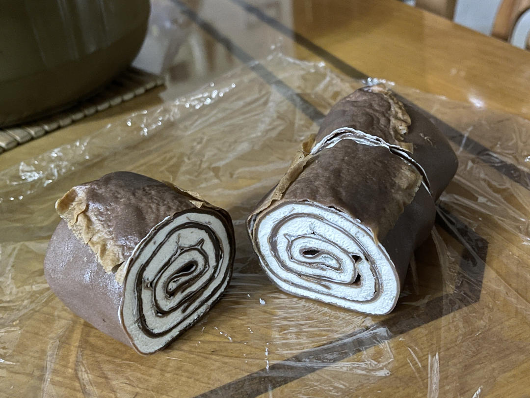 网红的毛巾卷蛋糕