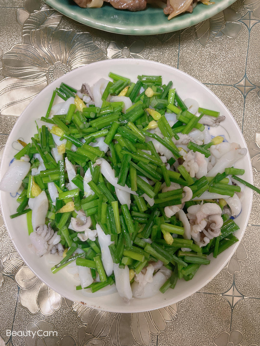 韭苔炒墨鱼