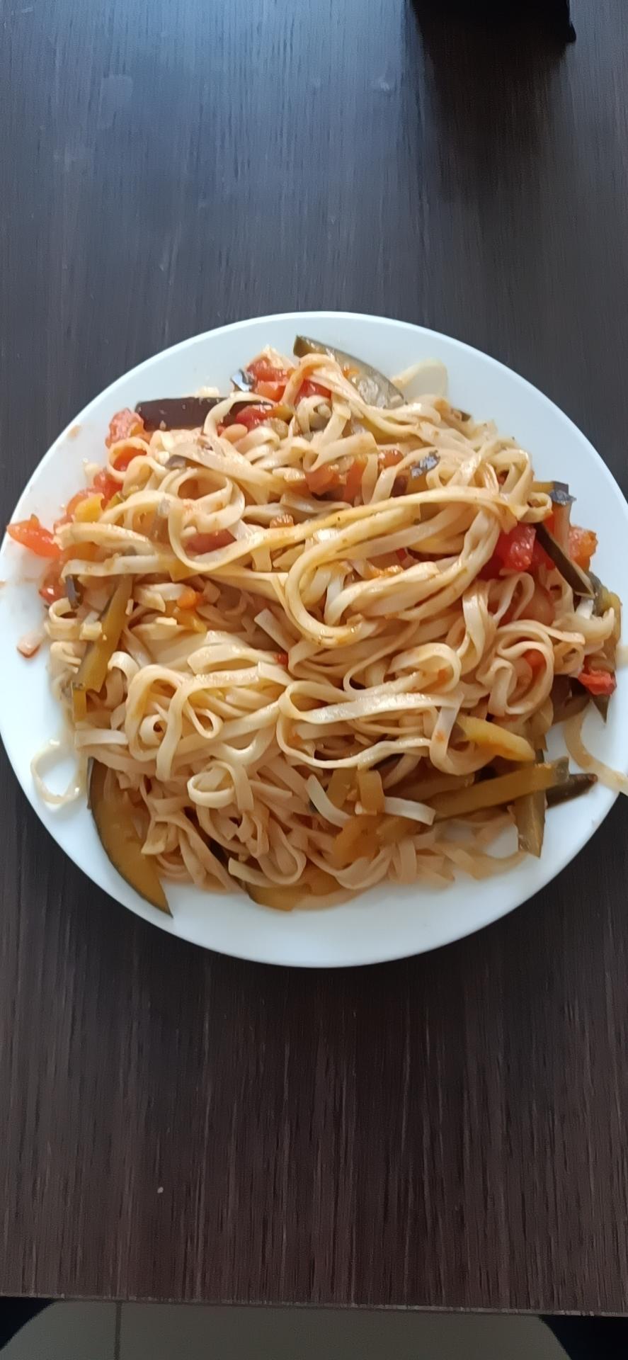 番茄茄子焖面挂面版