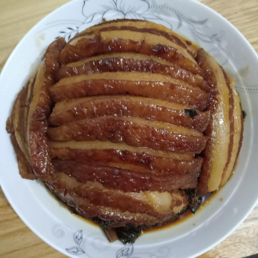 范大美女做的厨师长叫你蒸扣肉的家常做法肉香四溢肥而不腻