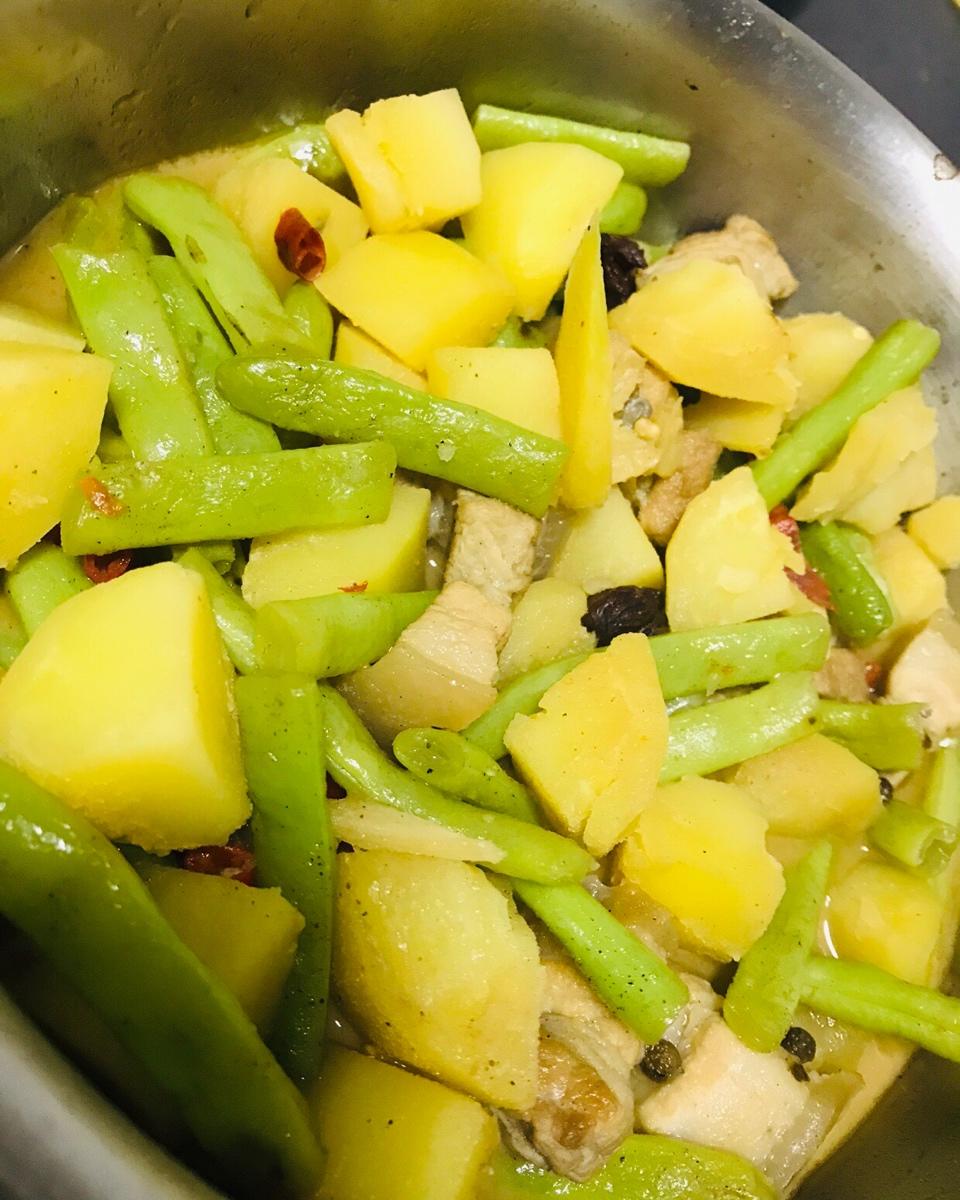 土豆炖豆角