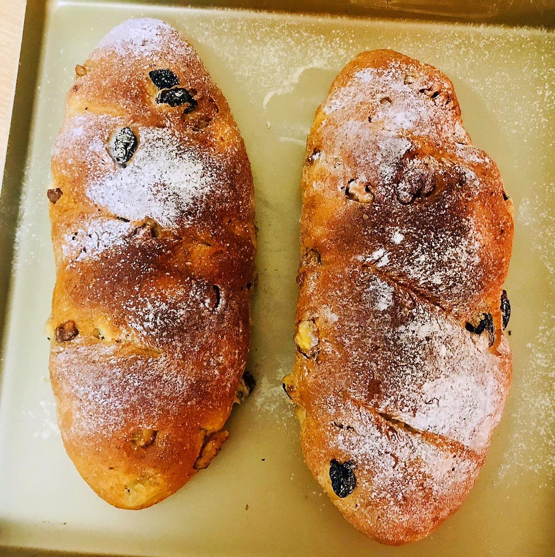 全麦核桃包～软欧包