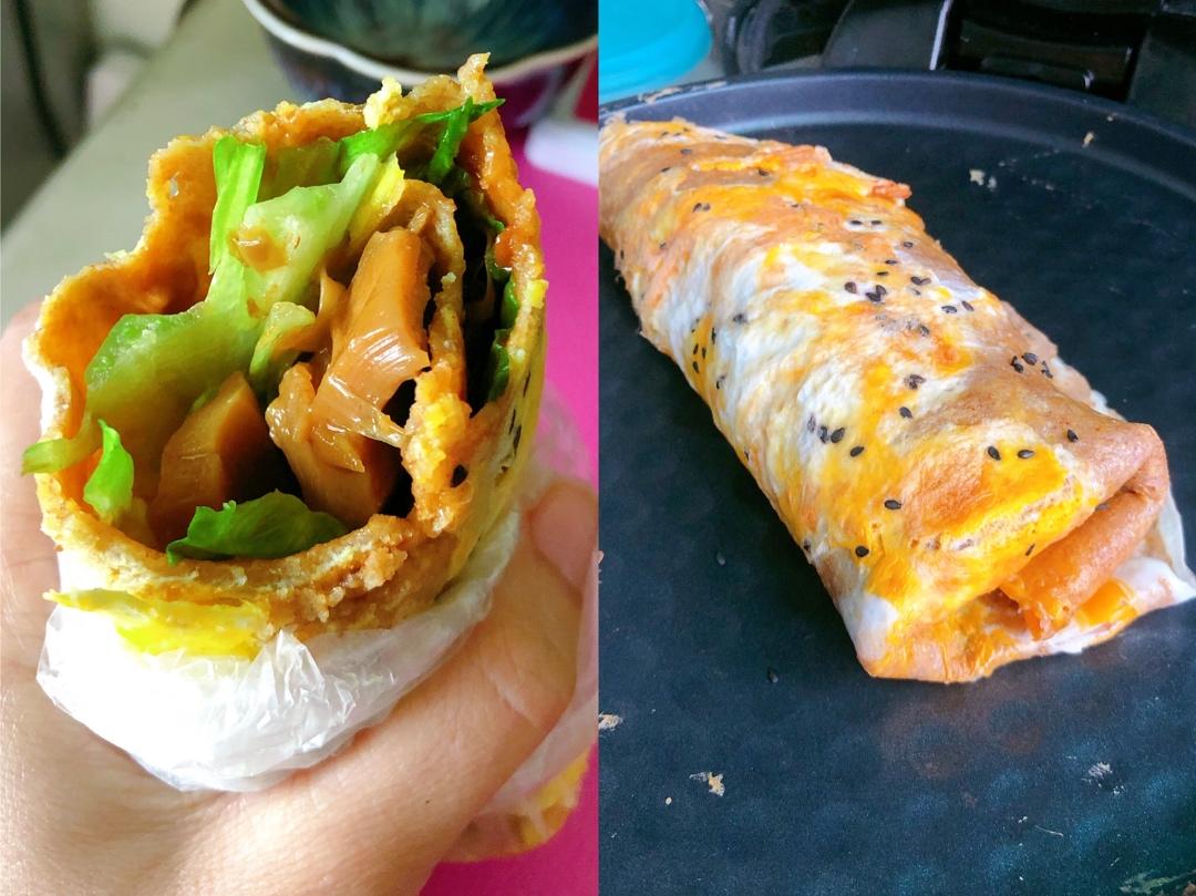 粗粮卷菜蛋饼筒（快手无油减脂健身）