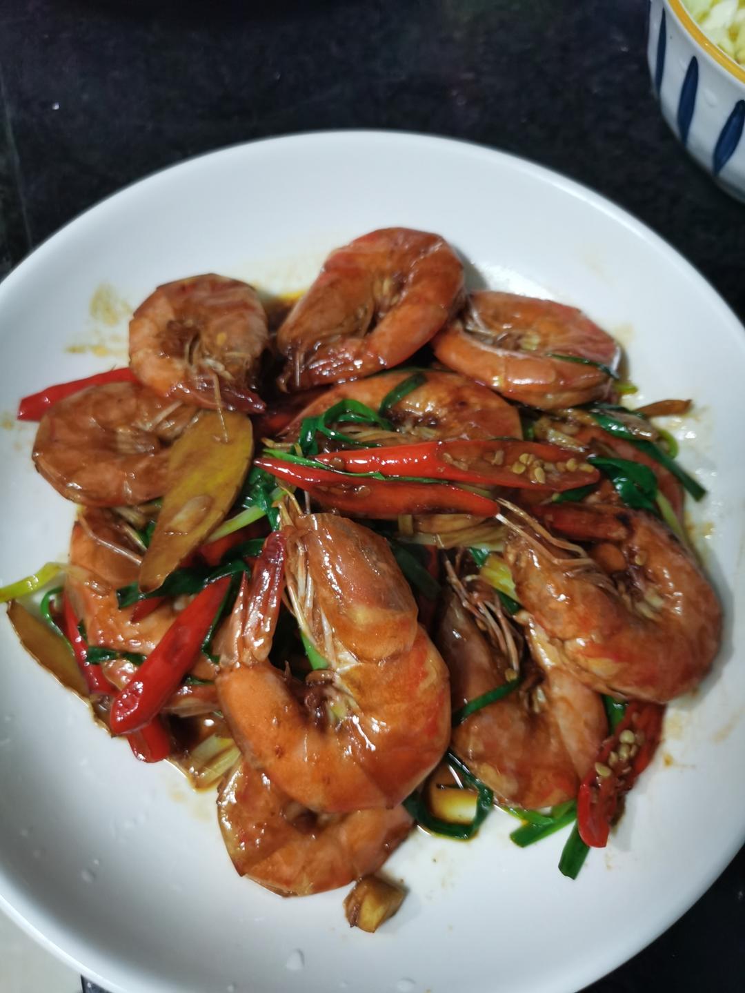 家庭版油焖大虾