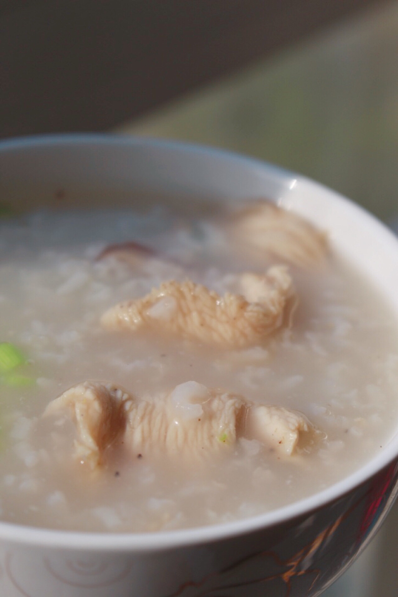 香菇鸡肉粥（电饭锅版、老港风味）的做法