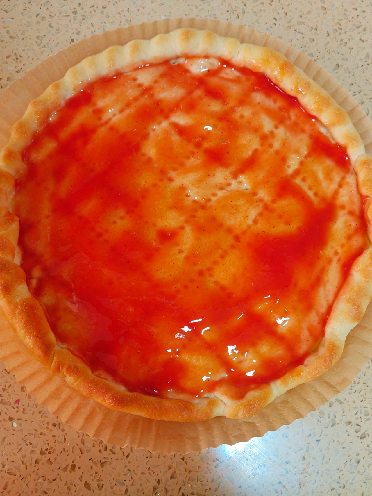 10寸玉米红萝卜芝士火腿披萨（熟胚）的做法 步骤25