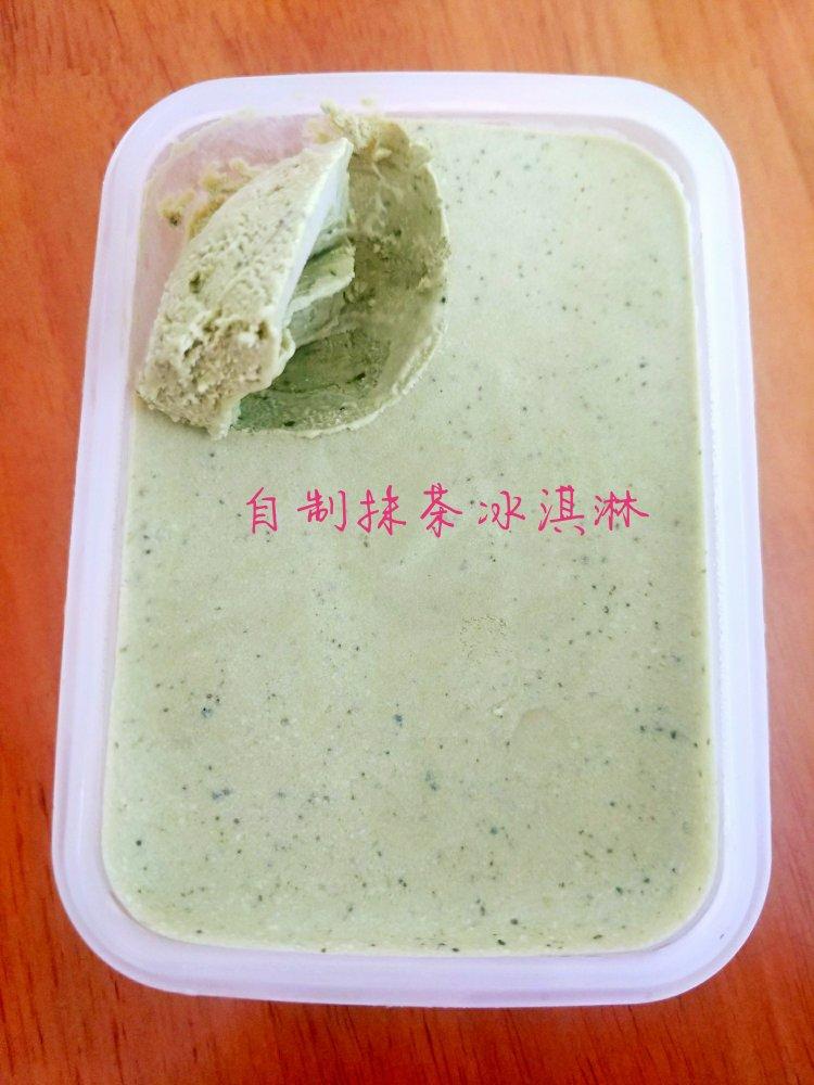 无需搅拌也无冰渣的抹茶冰淇淋