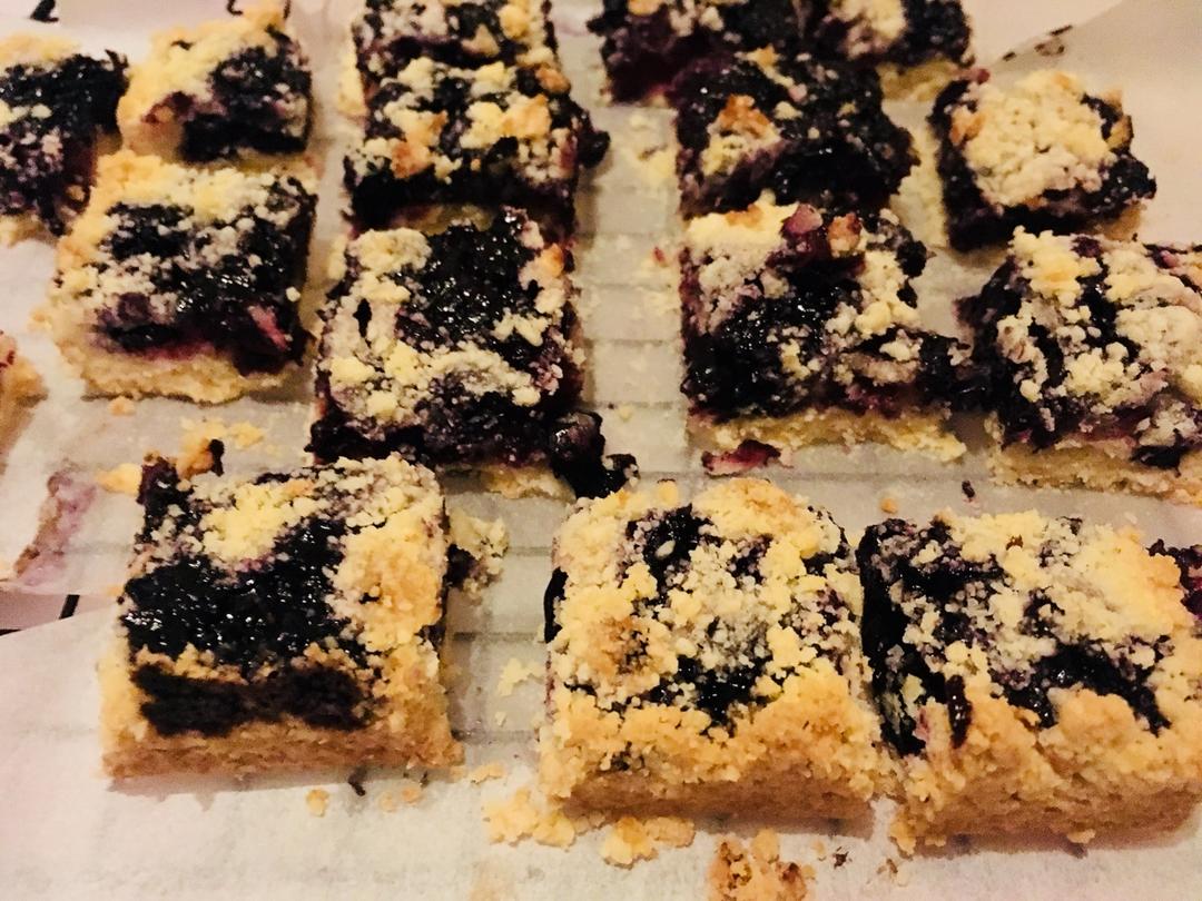 蓝莓酥粒小方块Blueberry Crumber Bars