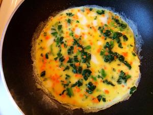 蔬菜厚蛋烧三明治（超详细平底锅做厚蛋烧）的做法 步骤4
