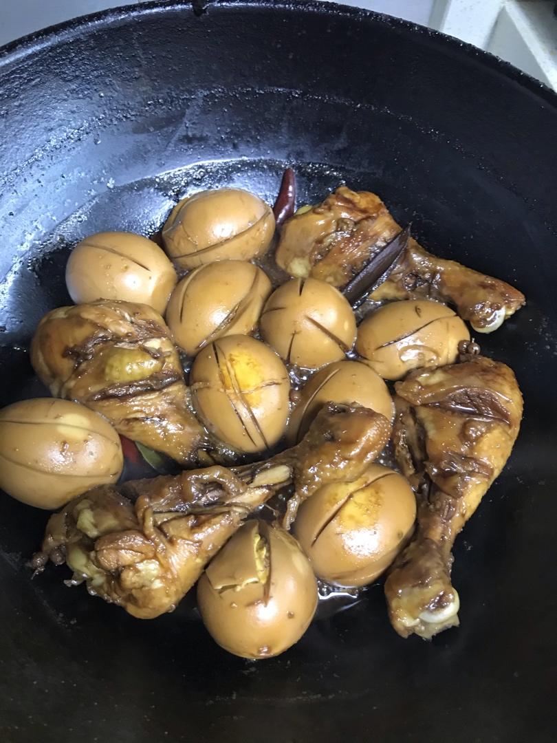 爆好吃的卤鸡腿 卤蛋❗电饭煲 炒锅都可以做~