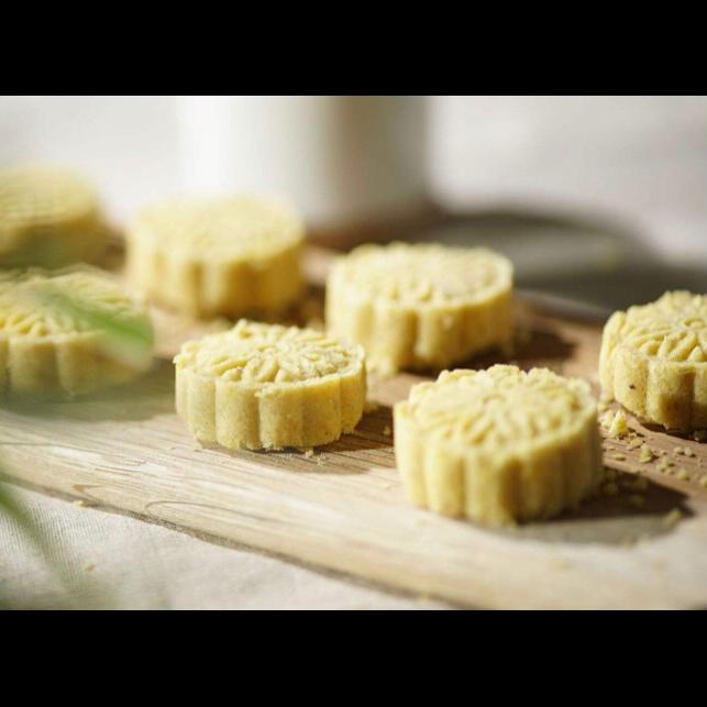 奶香绿豆糕的做法