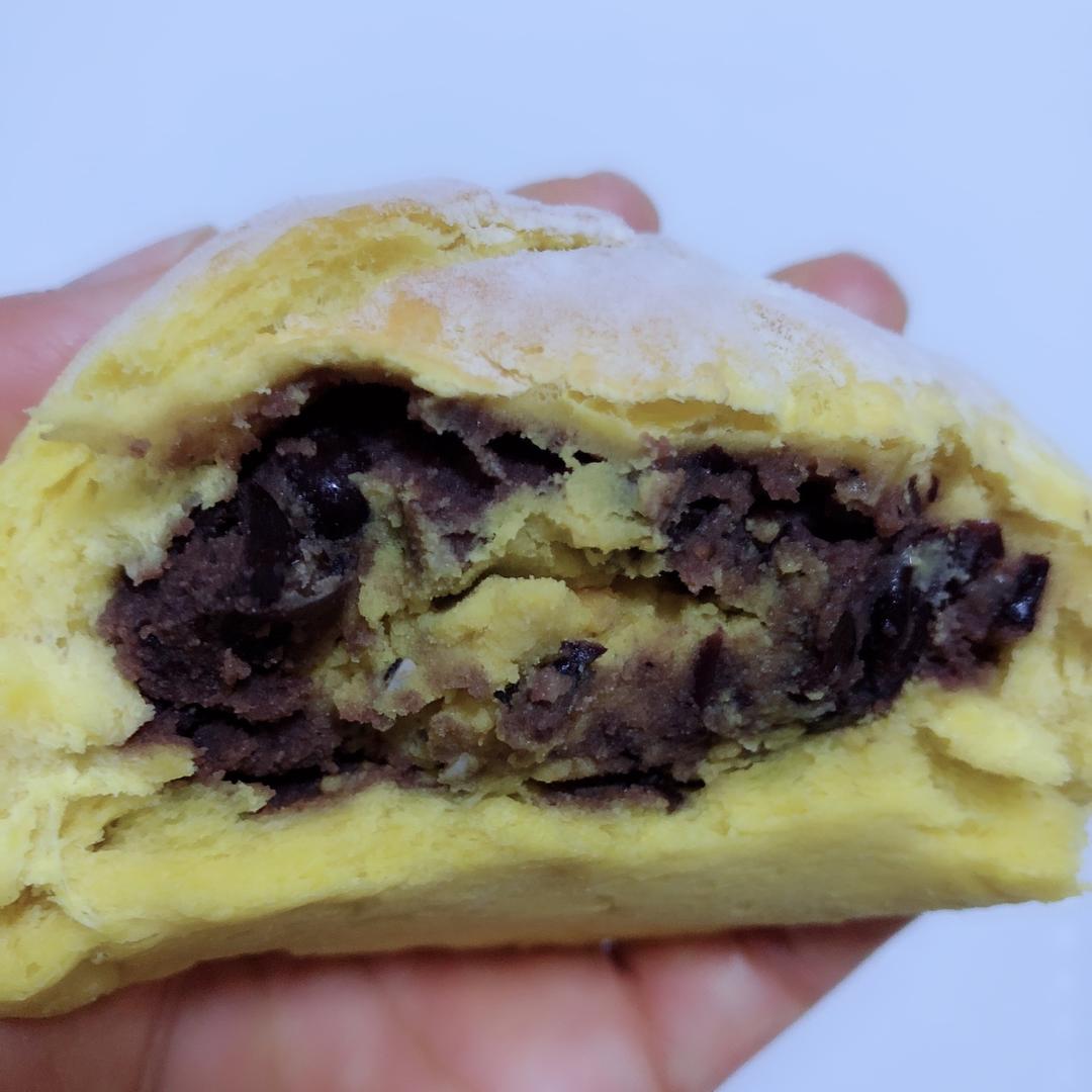 豆沙蛋黄面包～好吃到哭～