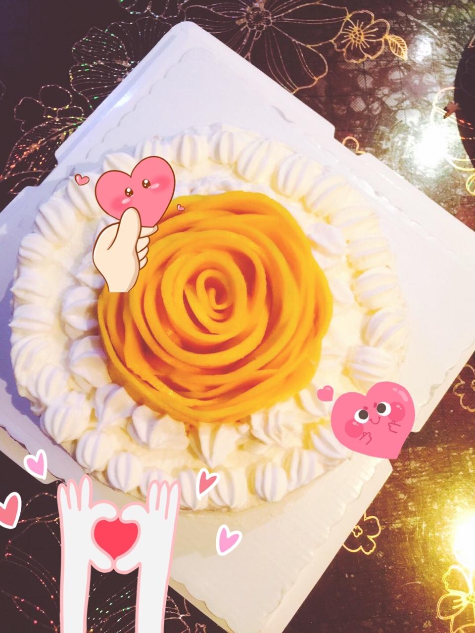 椰香芒果玫瑰奶油蛋糕