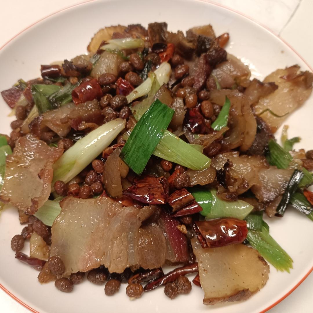 豆豉炒腊肉
