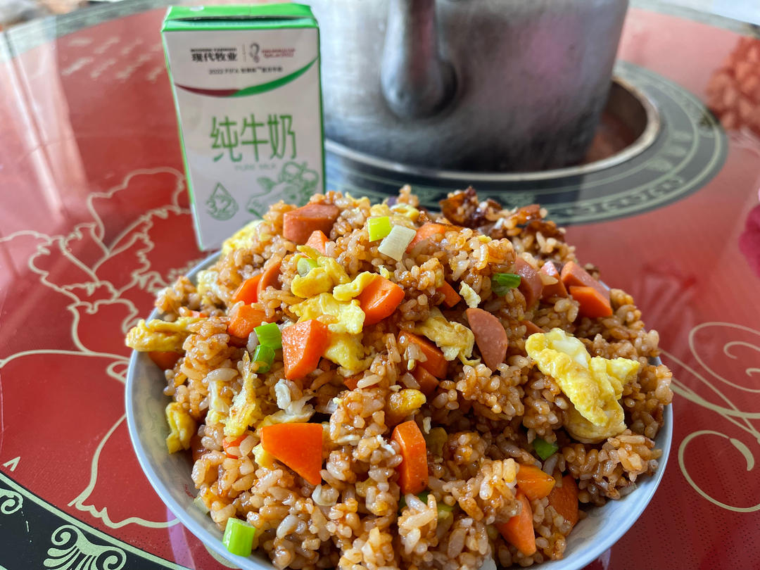 好吃到飞‼️酱油炒饭（快手懒人版）蚝油炒米 简单不失美味❗️