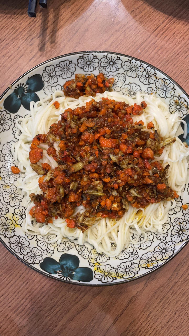 葱油蟹黄捞面