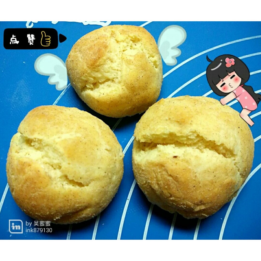 吴蜜蜜做的简单酸奶小面包