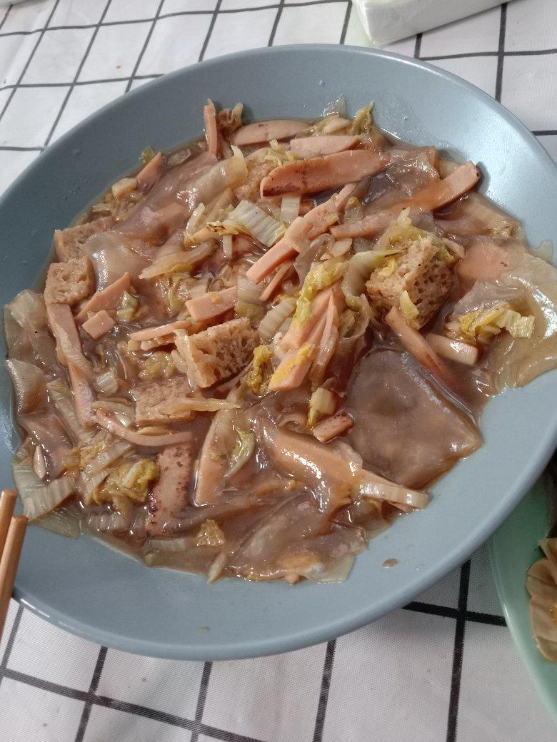 超级好吃的火腿红薯粉皮