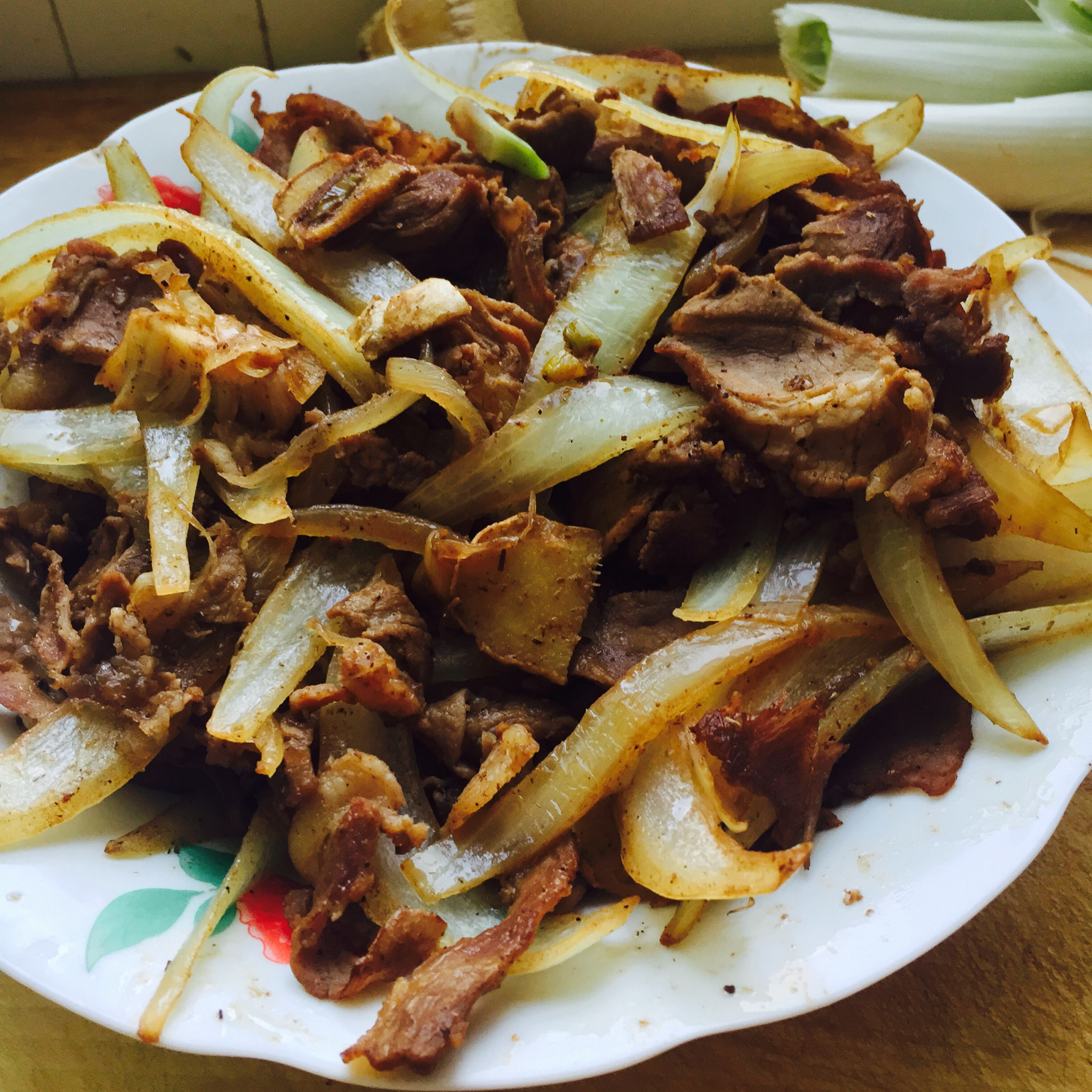 洋葱孜然羊肉片