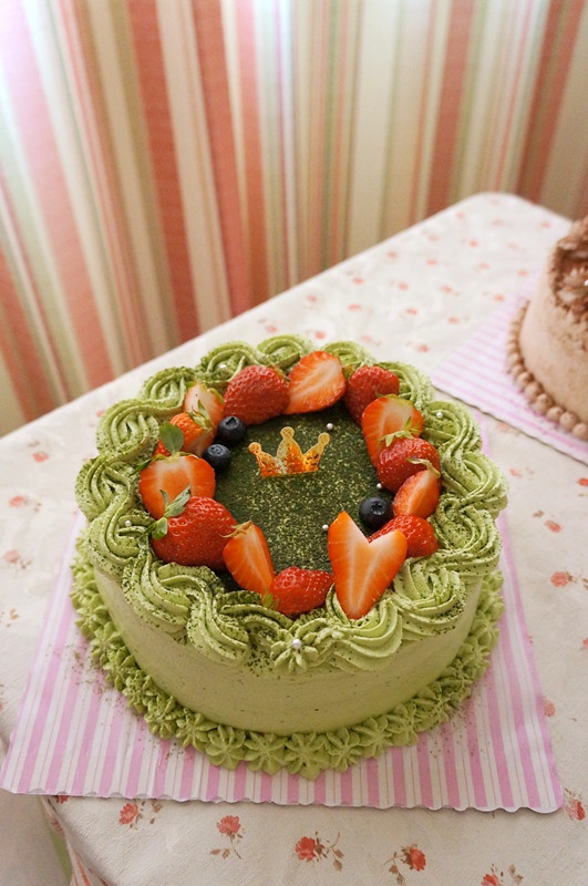 如果慕斯做的抹茶蛋糕