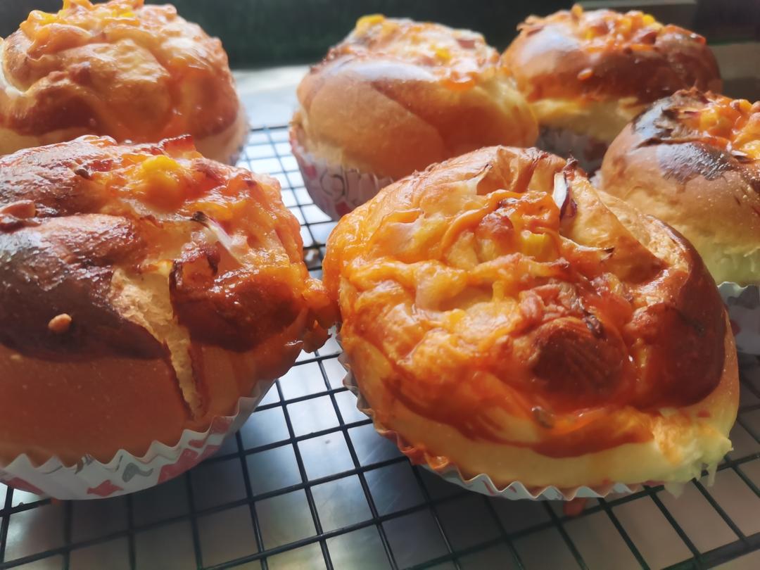 洋葱火腿片（培根）面包