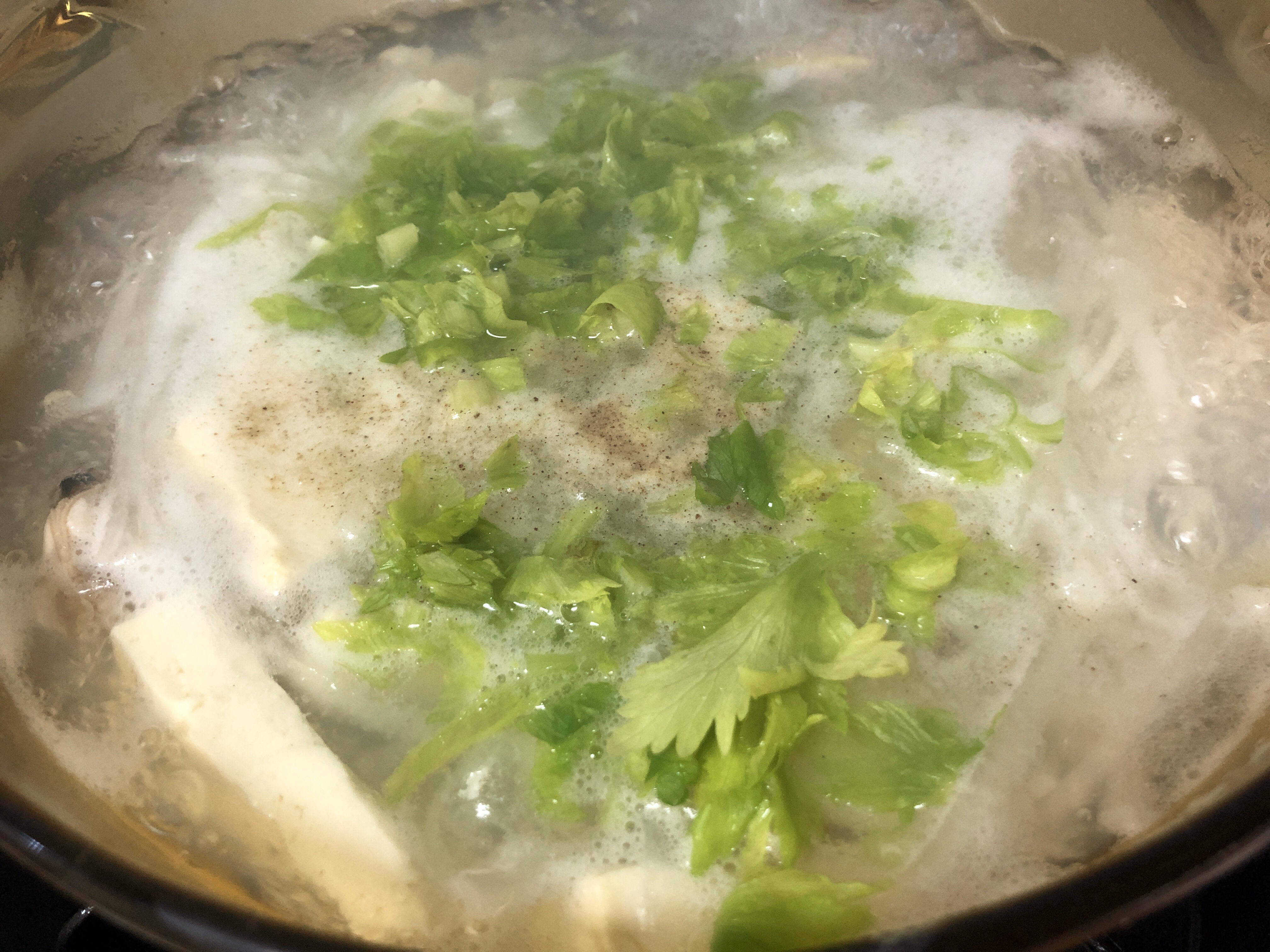 萝卜丝文蛤豆腐汤的做法 步骤3