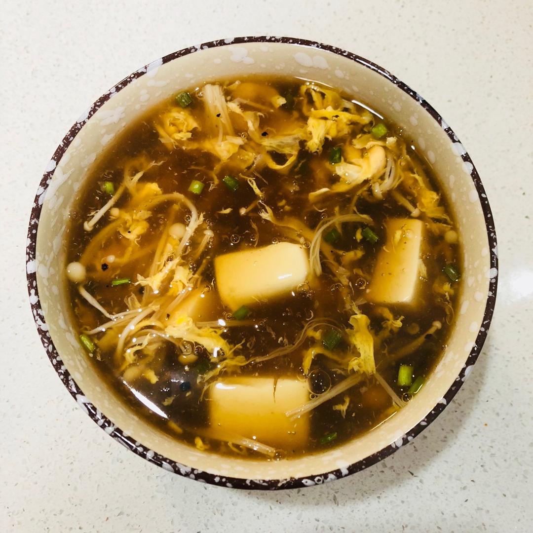 金针菇豆腐羹