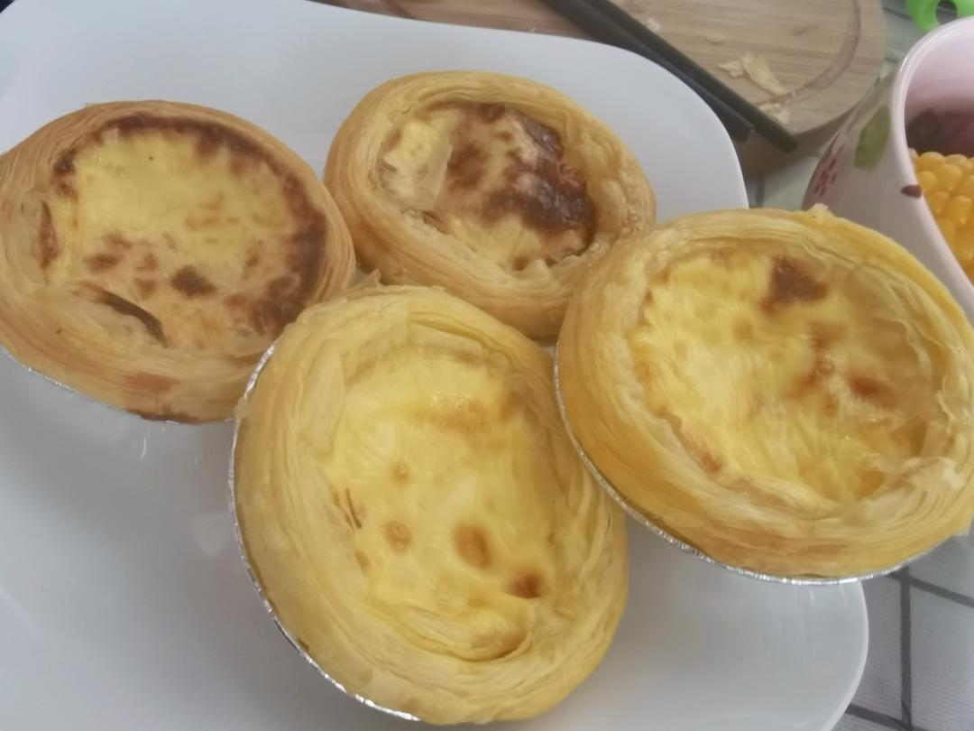 香甜嫩滑的蛋挞，自制蛋挞液更健康