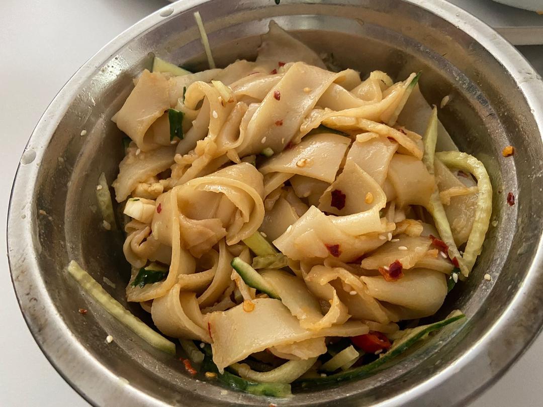 不用水洗的自制凉皮，零失败