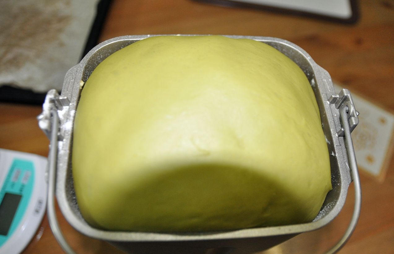 奶香抹茶豆沙小面包的做法 步骤4