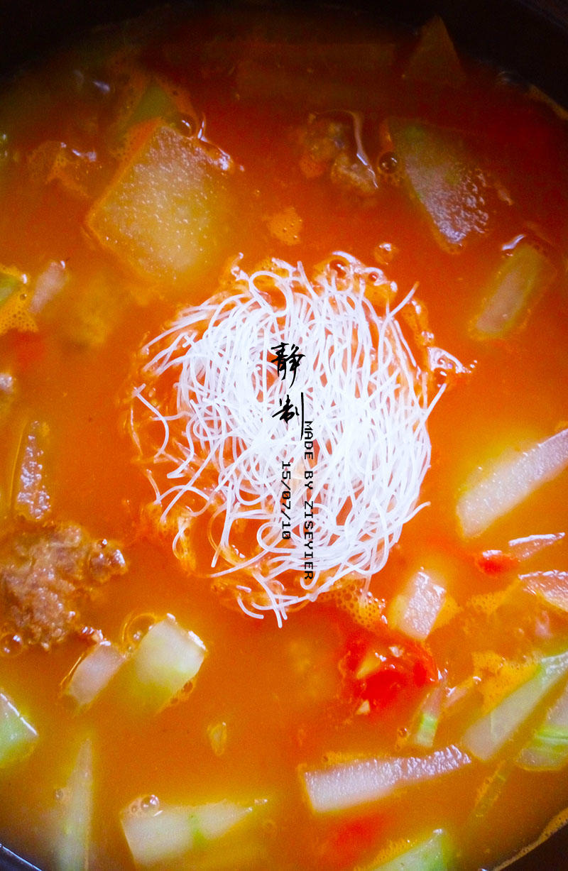 番茄冬瓜圆子汤