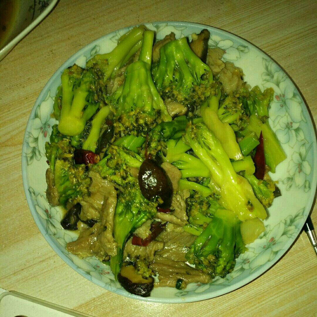 蓝瘦香菇
（西蓝花瘦肉炒香菇）