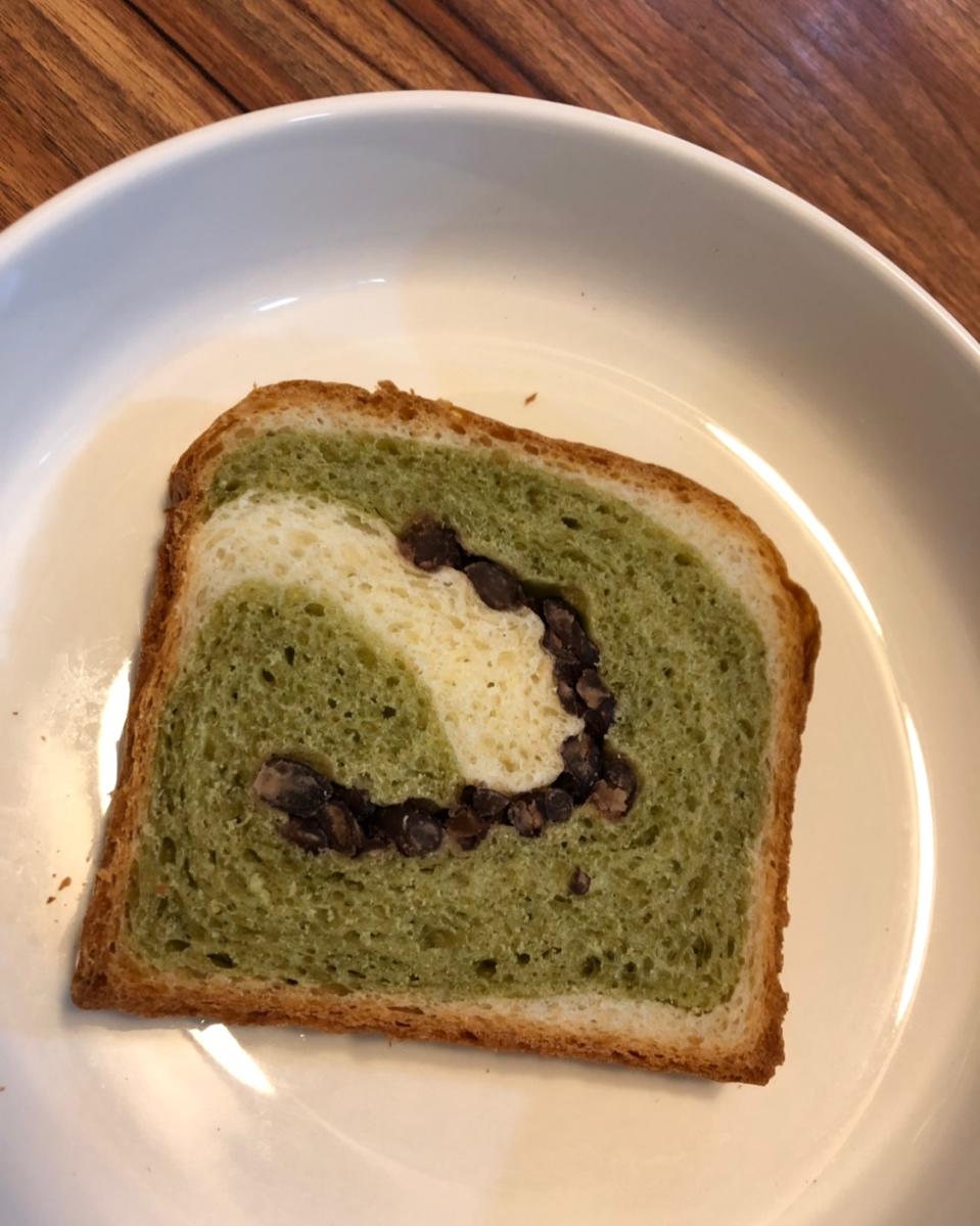 抹茶蜜豆吐司