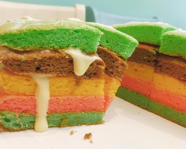 最美网红彩虹蛋糕的做法