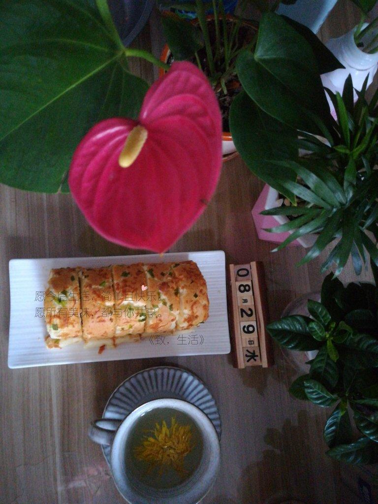 香葱肉松肥蛋糕卷～