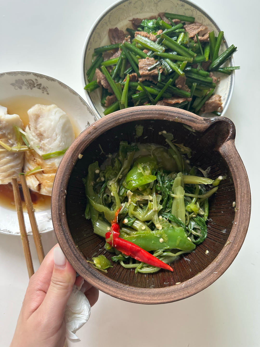 辣拌空心菜的做法