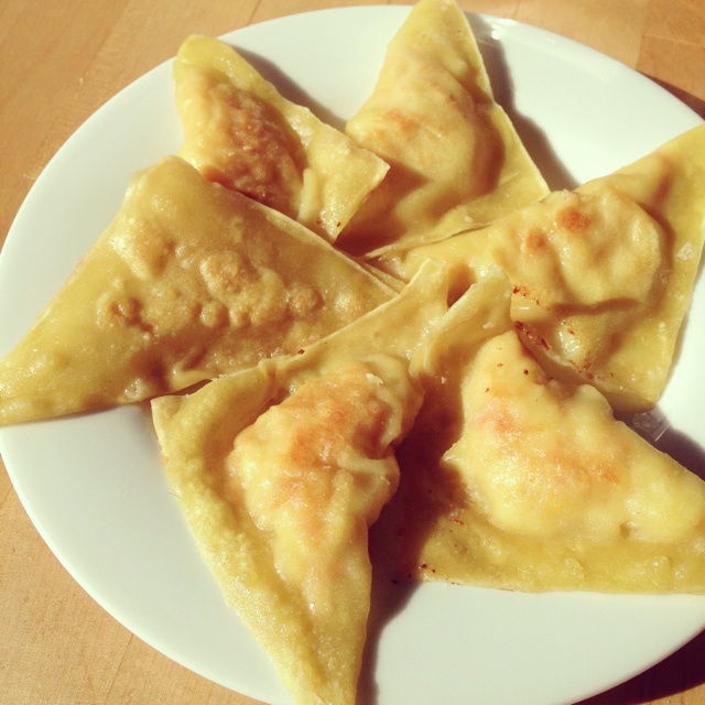 馄饨虾饼