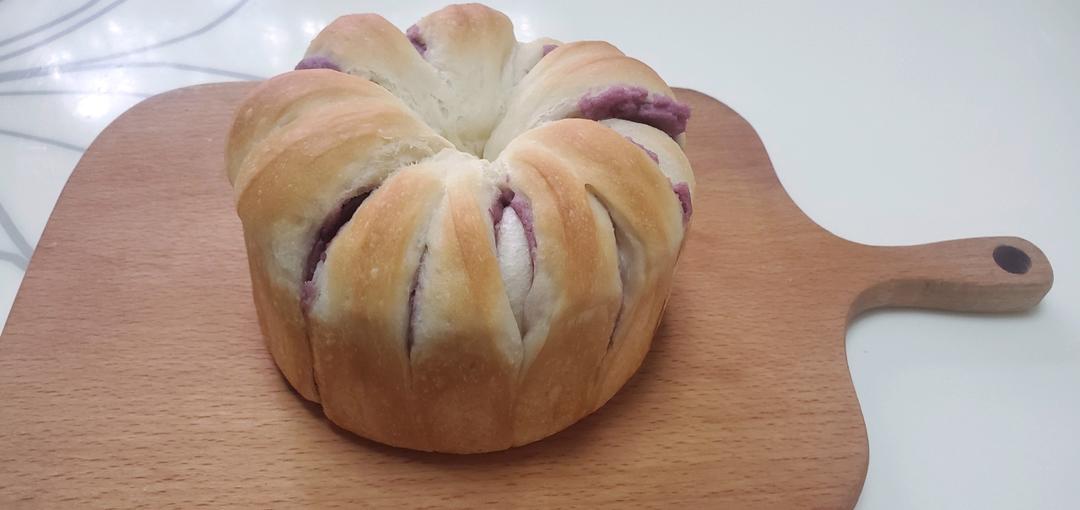 香芋皇冠面包，保存3天仍松软