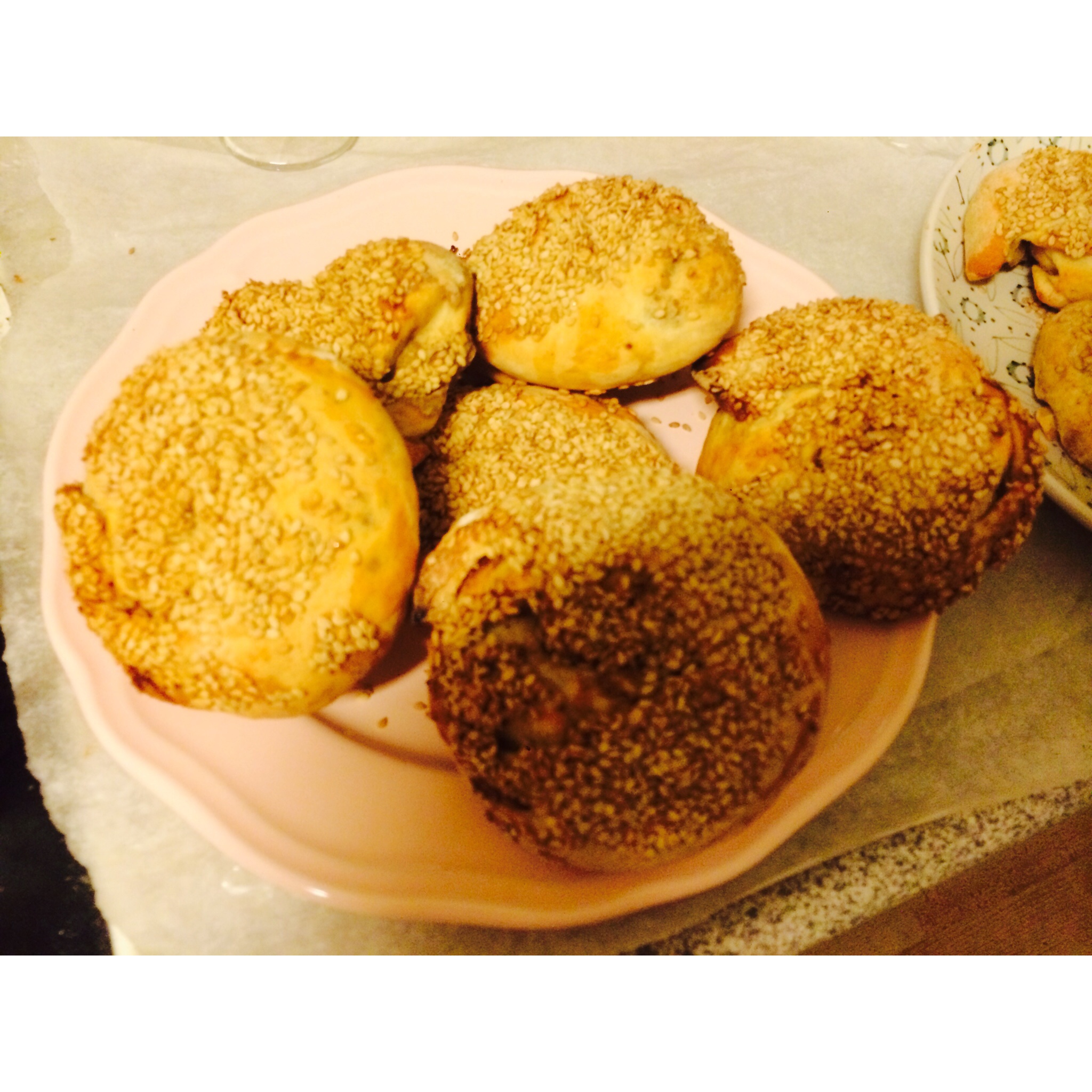 烤箱版麻酱烧饼