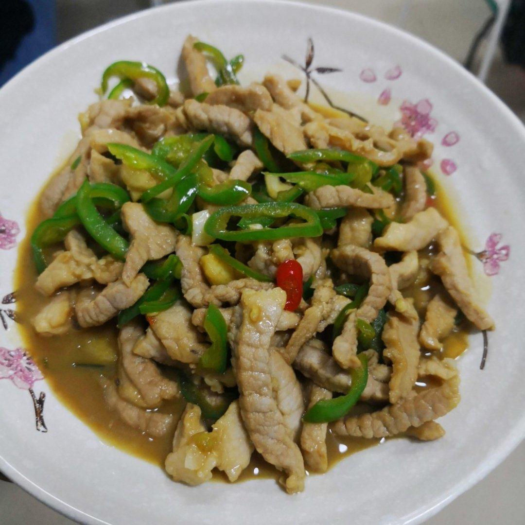青椒肉丝拌面