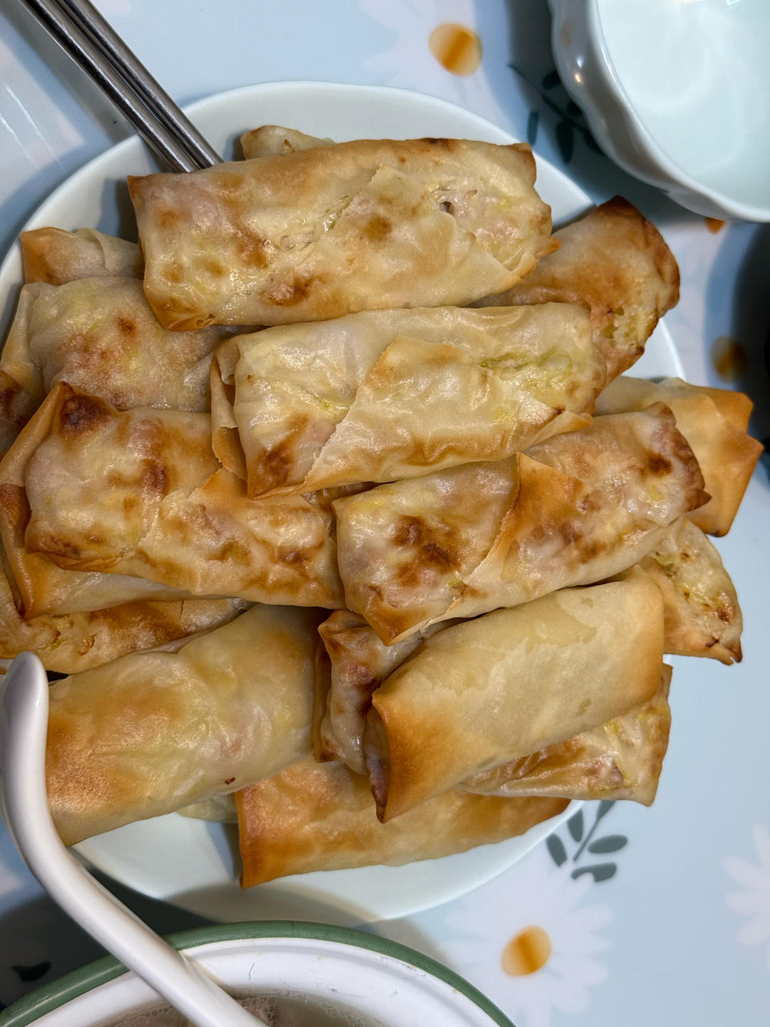 烤箱烤春卷(少油省时又健康好吃)