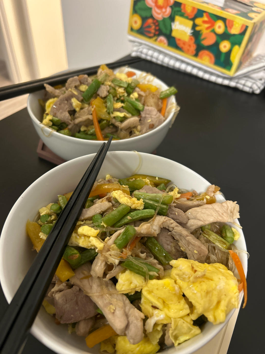 三丝鸡蛋炒粉😋超级懒人食谱，好吃不腻