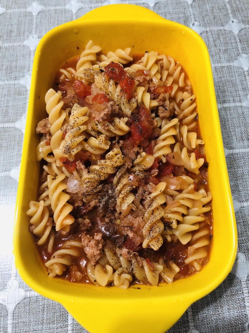 健康美味的意大利面