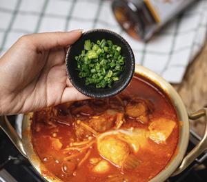韩式五花肉辣白菜汤的做法 步骤13