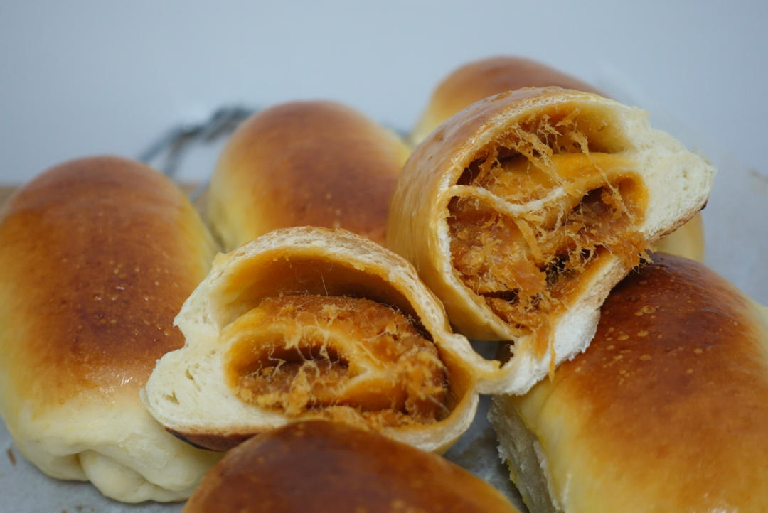 肉松沙拉酱面包（65度汤种）
