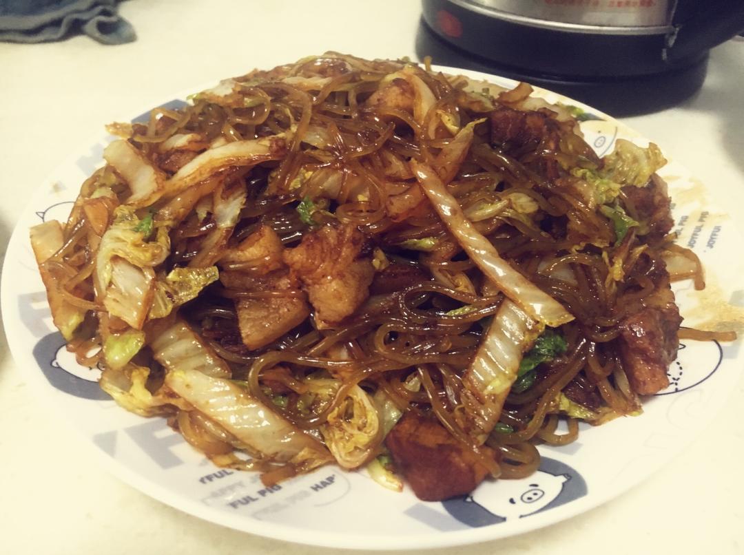 大白菜炒粉丝