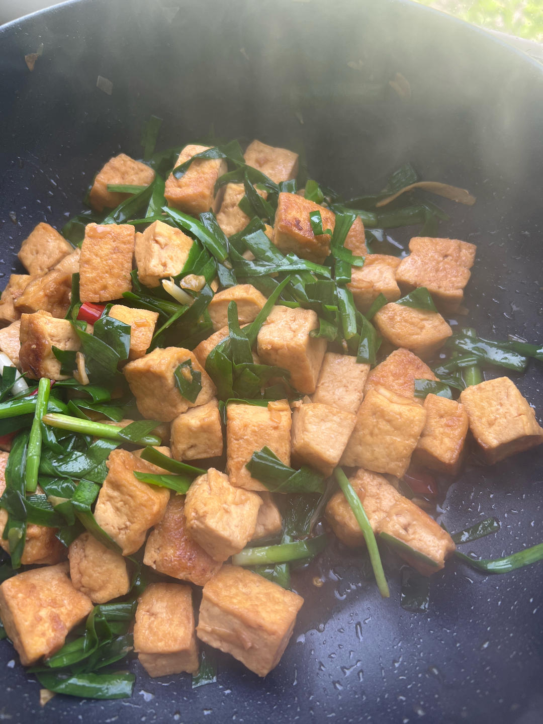 韭菜炒豆腐