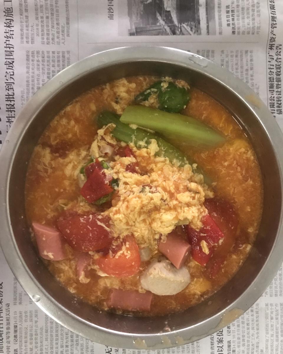 最家常的普通汤面——西红柿鸡蛋龙须面